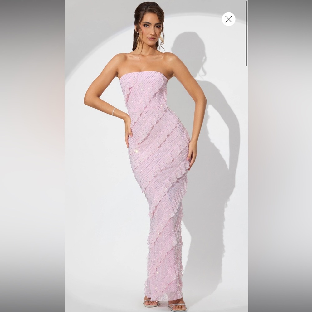 Selling oh Polly light pink ruffle dress!